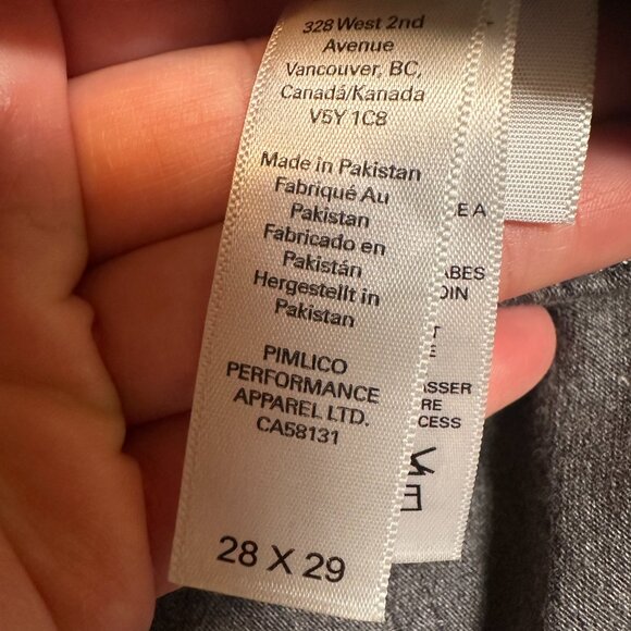 DU/ER Men's No Sweat Active Travel Jogger Pant Charcoal Grey Size 28 X 29 - Picture 2 of 6